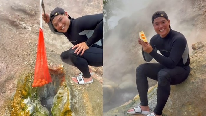 Rebus Telur di Mata Air Panas, Pria Ini Lanjut Bikin Sandwich - Update 1