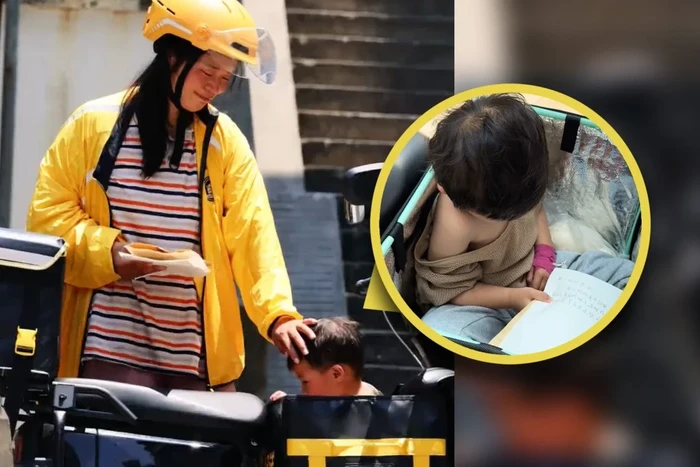 Miris! Perjuangan Ibu Pengantar Makanan Kerja Sambil Bawa Anak Sakit: Resep Belaian Kasih Spesial