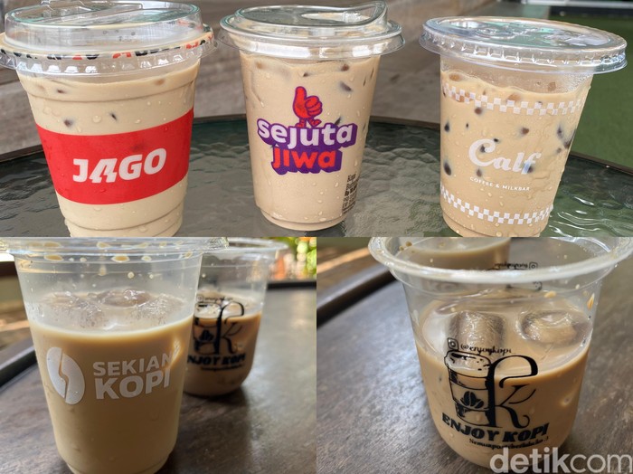 **Cicip 5 Es Kopi Susu Gerobakan Harga Rp 8 Ribu-15 Ribu, Enak Mana?**